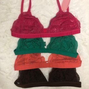 Lace Bra  Bralette (set of 4)
